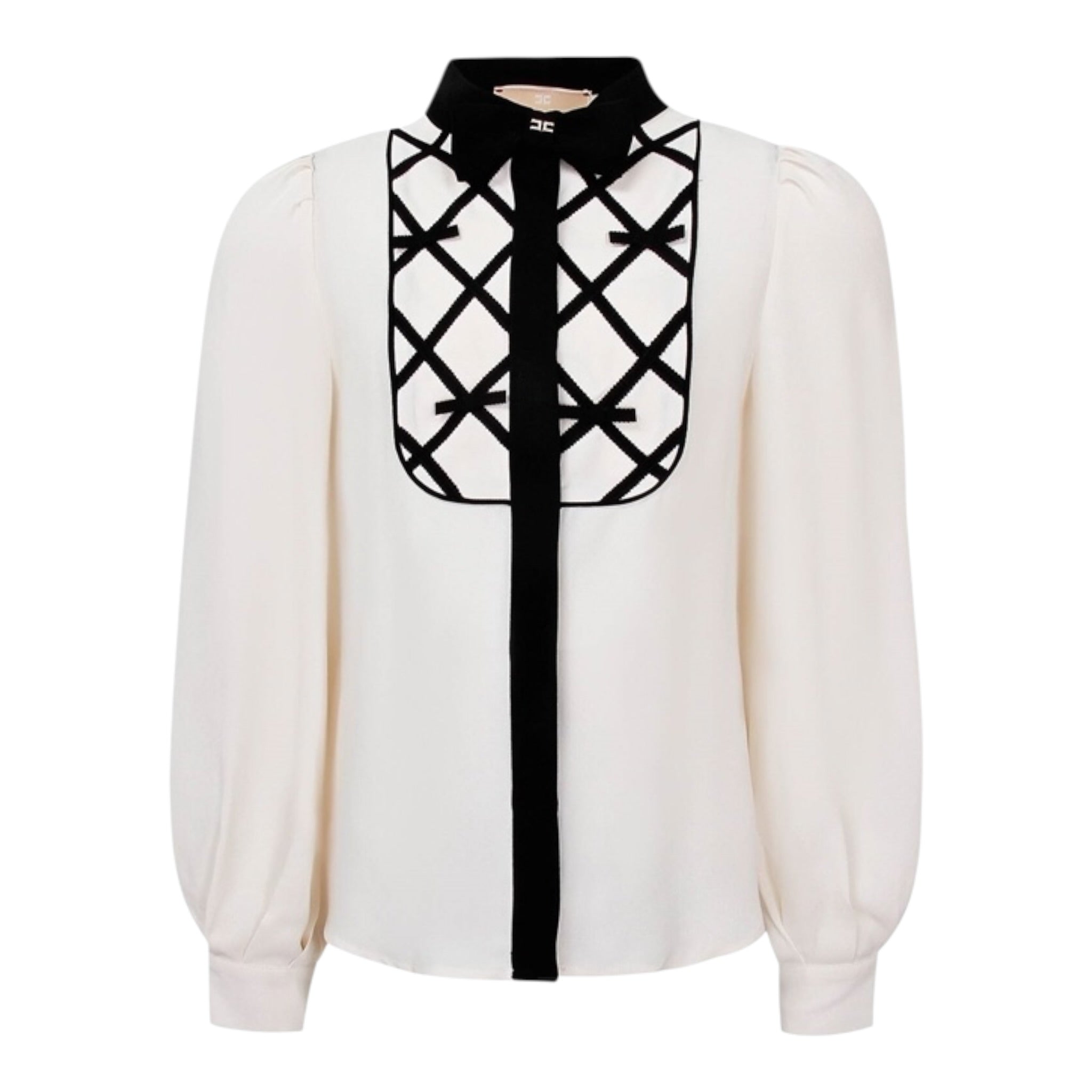 Elisabetta Franchi Camicia Manica Lunga tinta unita Panna per Bambina EFCA269 PANNA ELISABETTA FRANCHI 