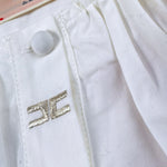 Elisabetta Franchi Camicia tinta unita con Bottoni Bianco per Bambina EFCA275 BIANCO ELISABETTA FRANCHI 