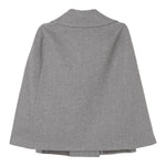 Elisabetta Franchi Mantella tinta unita Doppiopetto Grigio per Bambina EFCT003 GRIGIO ELISABETTA FRANCHI 