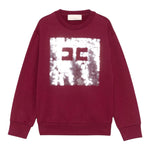Elisabetta Franchi Felpa Chiusa Girocollo tinta unita con Paillettes Bordeaux per Bambina EFFE152 BORDEAUX ELISABETTA FRANCHI 