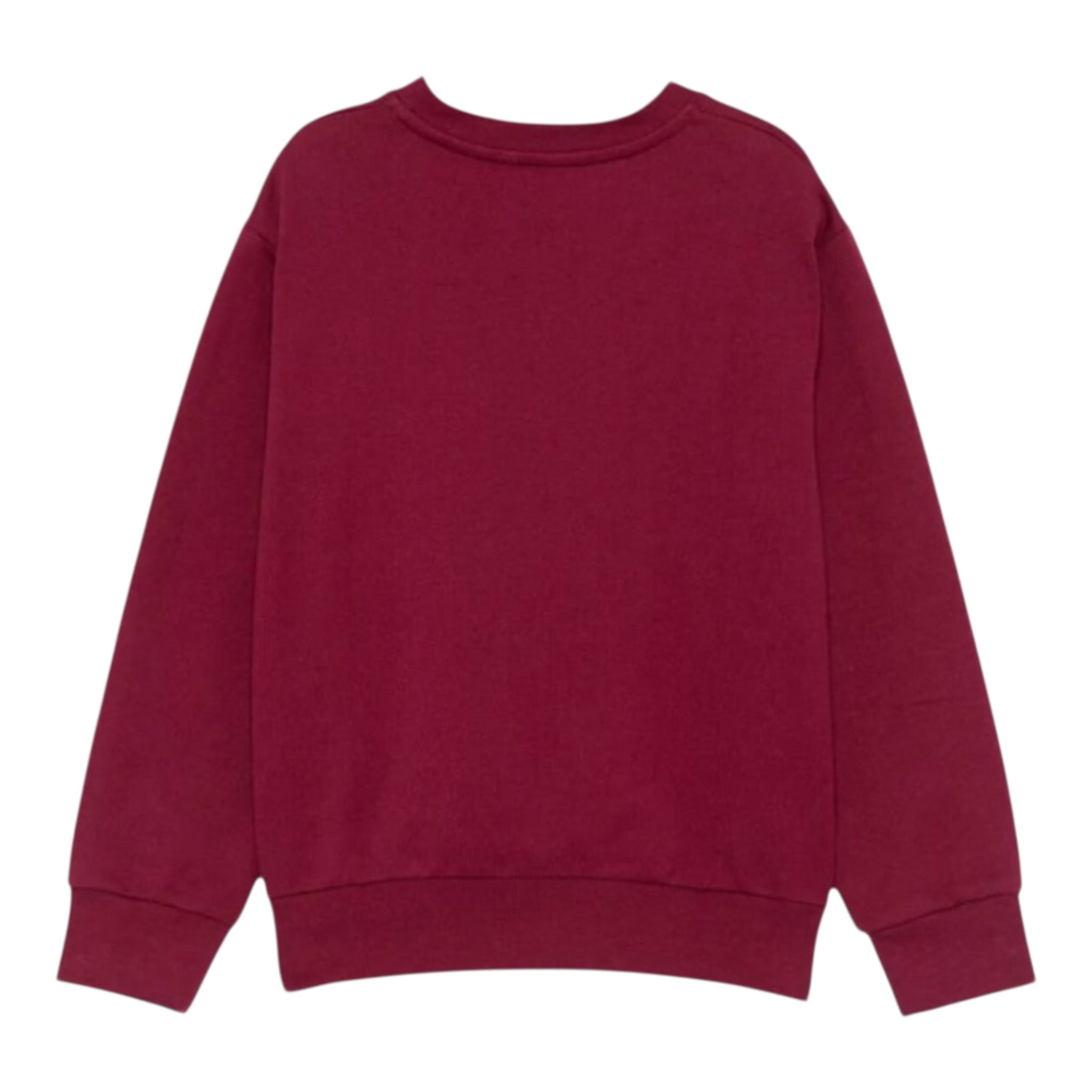 Elisabetta Franchi Felpa Chiusa Girocollo tinta unita con Paillettes Bordeaux per Bambina EFFE152 BORDEAUX ELISABETTA FRANCHI 