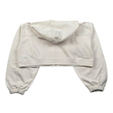 Elisabetta Franchi Felpa con Zip E Cappuccio tinta unita Panna per Bambina EFFE153 PANNA ELISABETTA FRANCHI 
