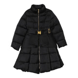 Elisabetta Franchi Giubbino tinta unita con Cintura Nero per Bambina EFGB132 NERO ELISABETTA FRANCHI 