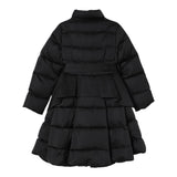 Elisabetta Franchi Giubbino tinta unita con Cintura Nero per Bambina EFGB132 NERO ELISABETTA FRANCHI 