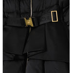 Elisabetta Franchi Giubbino tinta unita con Cintura Nero per Bambina EFGB132 NERO ELISABETTA FRANCHI 