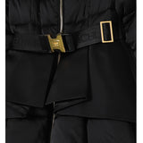 Elisabetta Franchi Giubbino tinta unita con Cintura Nero per Bambina EFGB132 NERO ELISABETTA FRANCHI 
