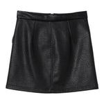 Elisabetta Franchi Gonna tinta unita con Zip Nero per Bambina EFGO169 NERO ELISABETTA FRANCHI 