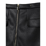 Elisabetta Franchi Gonna tinta unita con Zip Nero per Bambina EFGO169 NERO ELISABETTA FRANCHI 