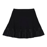Elisabetta Franchi Gonna tinta unita con Strass Nero per Bambina EFGO193 NERO ELISABETTA FRANCHI 