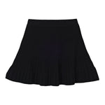 Elisabetta Franchi Gonna tinta unita con Strass Nero per Bambina EFGO193 NERO ELISABETTA FRANCHI 
