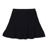 Elisabetta Franchi Gonna tinta unita con Strass Nero per Bambina EFGO193 NERO ELISABETTA FRANCHI 