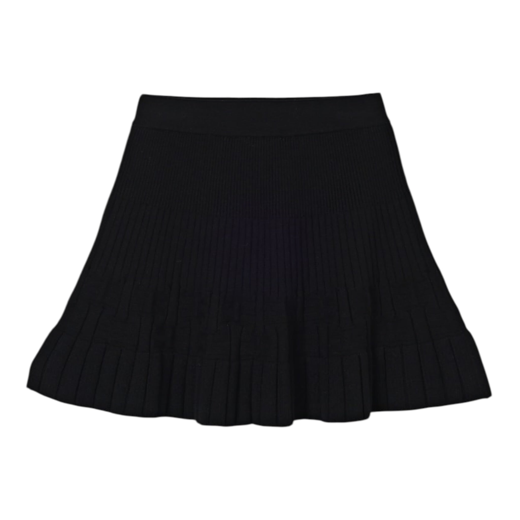 Elisabetta Franchi Gonna tinta unita con Strass Nero per Bambina EFGO193 NERO ELISABETTA FRANCHI 