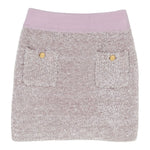 Elisabetta Franchi Gonna tinta unita con Elastico In Vita Rosa per Bambina EFGO195XX ROSA ELISABETTA FRANCHI 