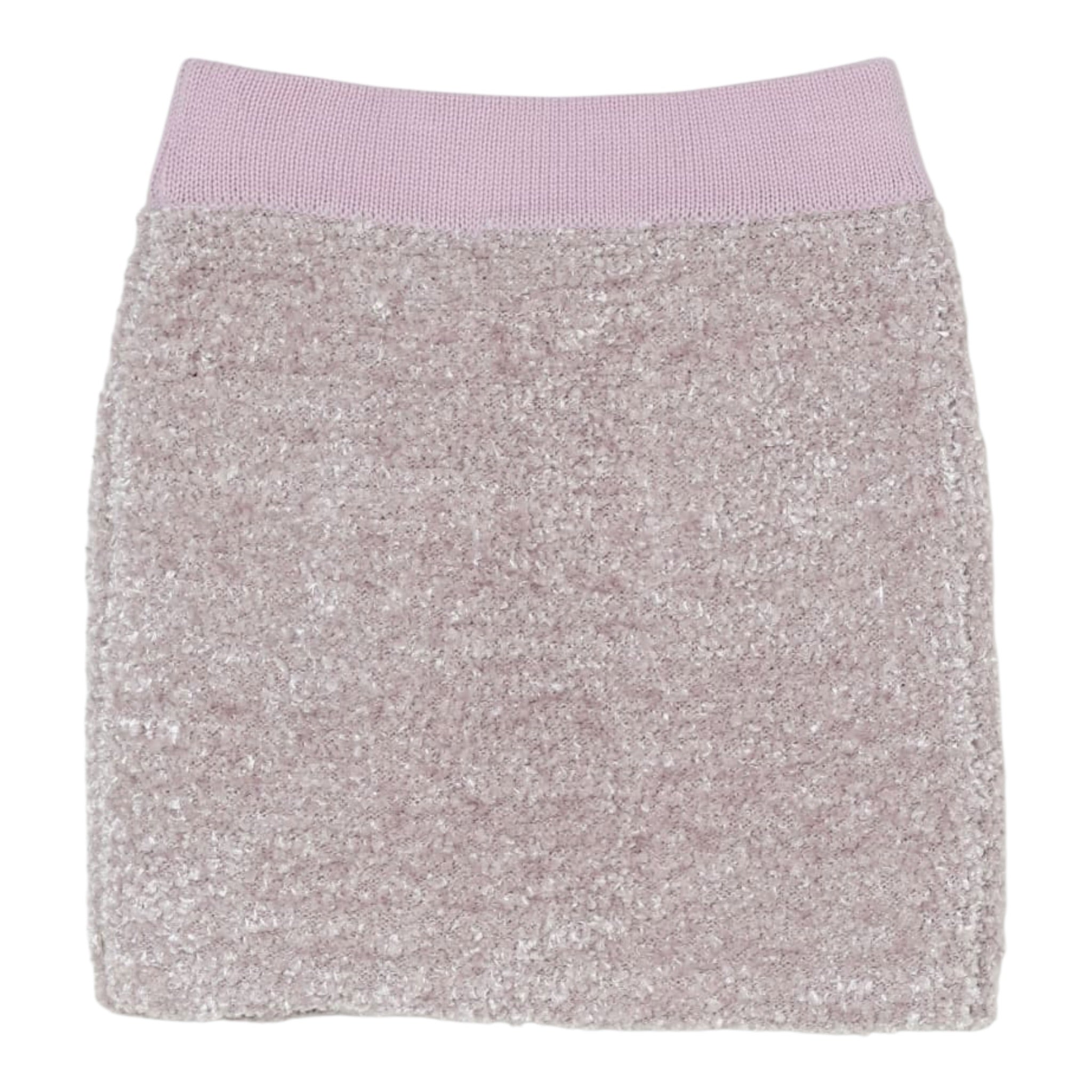 Elisabetta Franchi Gonna tinta unita con Elastico In Vita Rosa per Bambina EFGO195XX ROSA ELISABETTA FRANCHI 