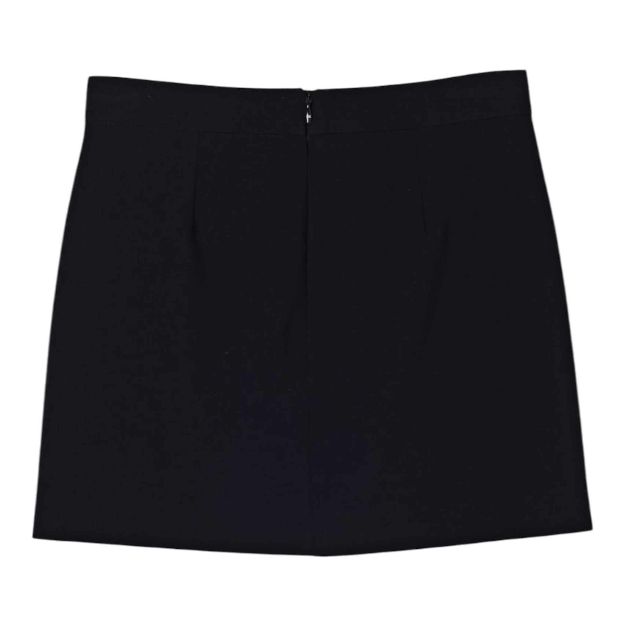 Elisabetta Franchi Gonna Tinta Uniita con Logo Nero per Bambina EFGO197 NERO ELISABETTA FRANCHI 