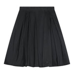 Elisabetta Franchi Gonna tinta unita con Logo Brillantinato Nero per Bambina EFGO198 NERO ELISABETTA FRANCHI 