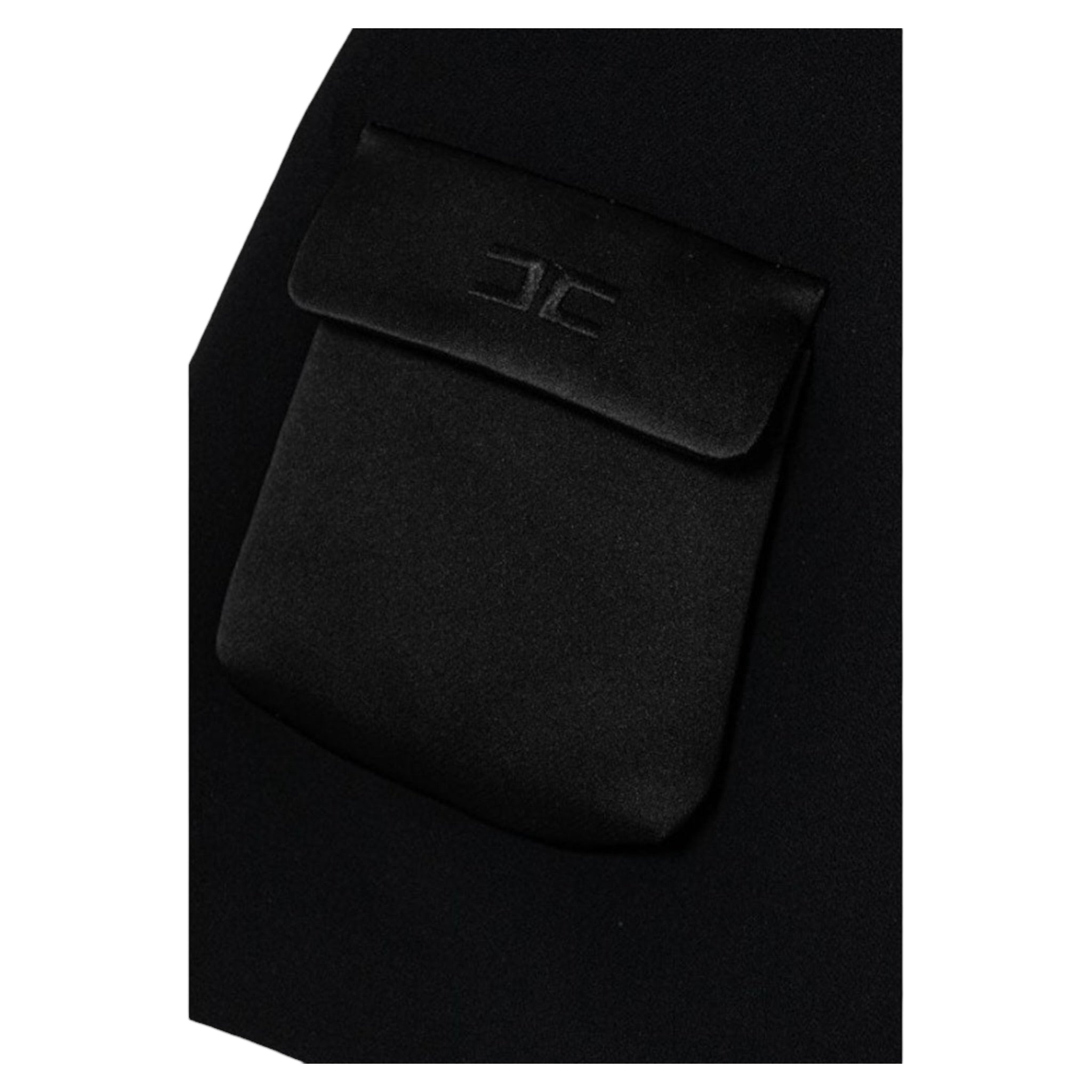 Elisabetta Franchi Gonna tinta unita con Tascone Nero per Bambina EFGO200XX NERO ELISABETTA FRANCHI 