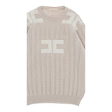 Elisabetta Franchi Maglia tinta unita Girocollo con Logo Rosa per Bambina EFMA170 ROSA ELISABETTA FRANCHI 