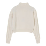Elisabetta Franchi Maglia Mezzo Collo tinta unita Panna per Bambina EFMA171X PANNA ELISABETTA FRANCHI 