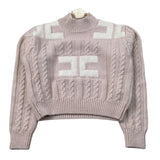 Elisabetta Franchi Maglia Mezzo Collo tinta unita Rosa per Bambina EFMA171XX ROSA ELISABETTA FRANCHI 