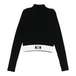Elisabetta Franchi Maglia Mezzo Collo tinta unita Nero per Bambina EFMA173X NERO ELISABETTA FRANCHI 