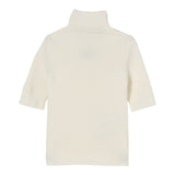 Elisabetta Franchi Maglia Collo Alto tinta unita con Logo Panna per Bambina EFMA176XX PANNA ELISABETTA FRANCHI 