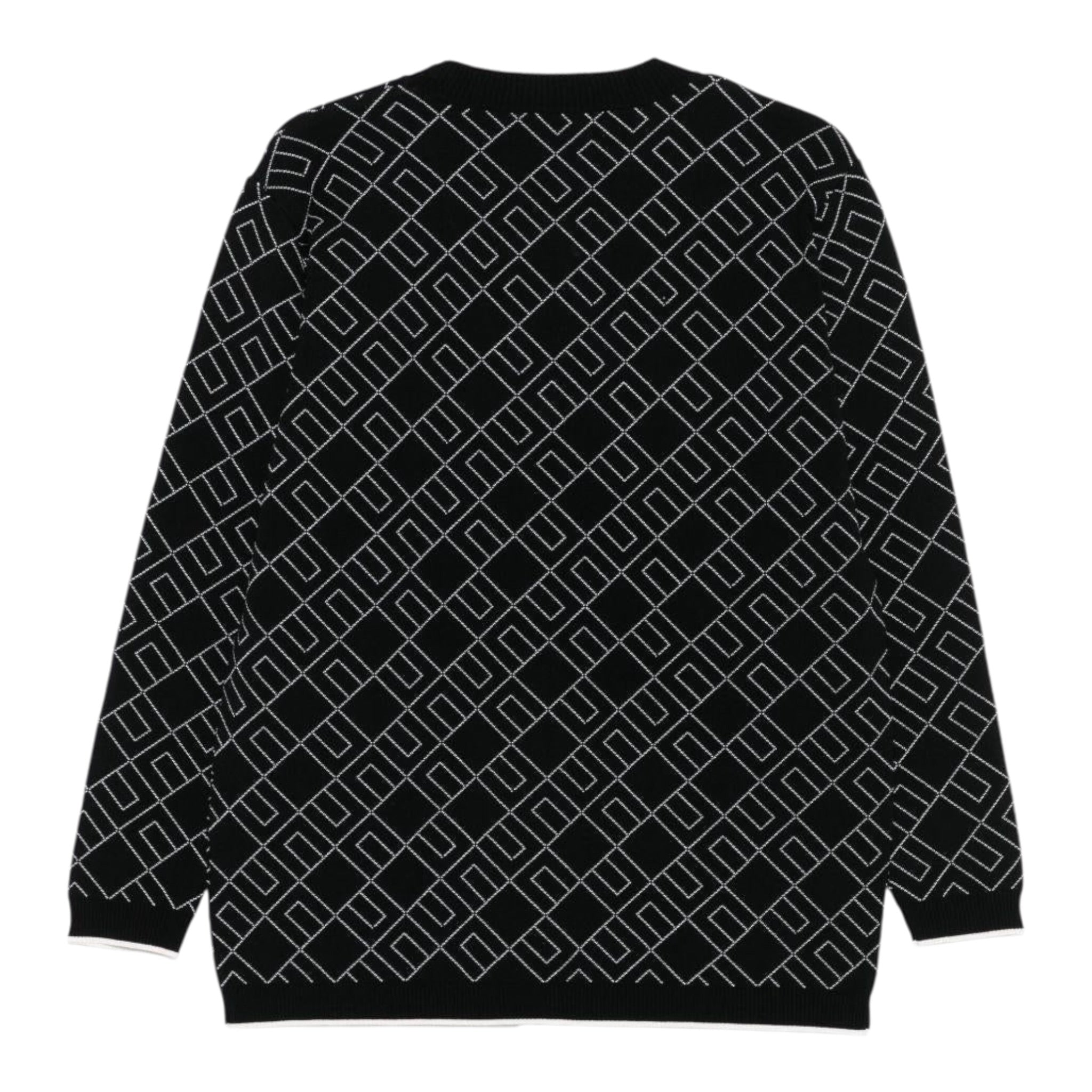 Elisabetta Franchi Cardigan tinta unita con Logo Nero per Bambina EFMA182 NERO ELISABETTA FRANCHI 