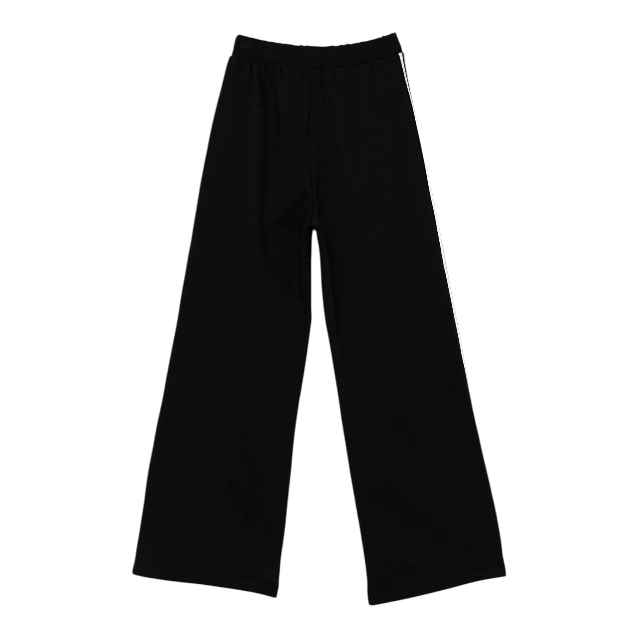 Elisabetta Franchi Pantalone tinta unita Modello Palazzo Nero per Bambina EFPA273 NERO ELISABETTA FRANCHI 