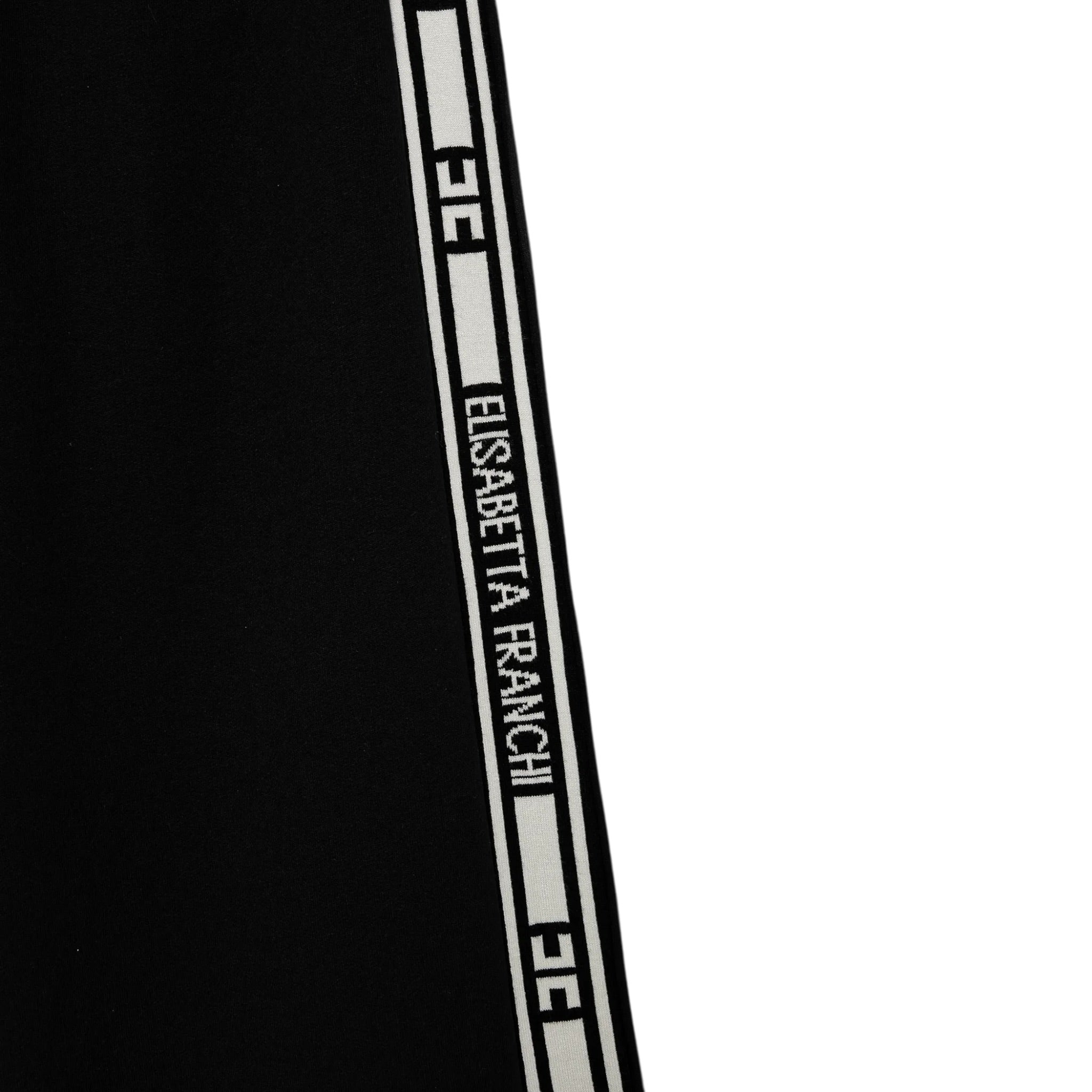 Elisabetta Franchi Pantalone tinta unita Modello Palazzo Nero per Bambina EFPA273 NERO ELISABETTA FRANCHI 
