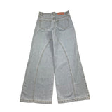 Elisabetta Franchi Jeans tinta unita Azzurro per Bambina EFPA280 AZZURRO ELISABETTA FRANCHI 