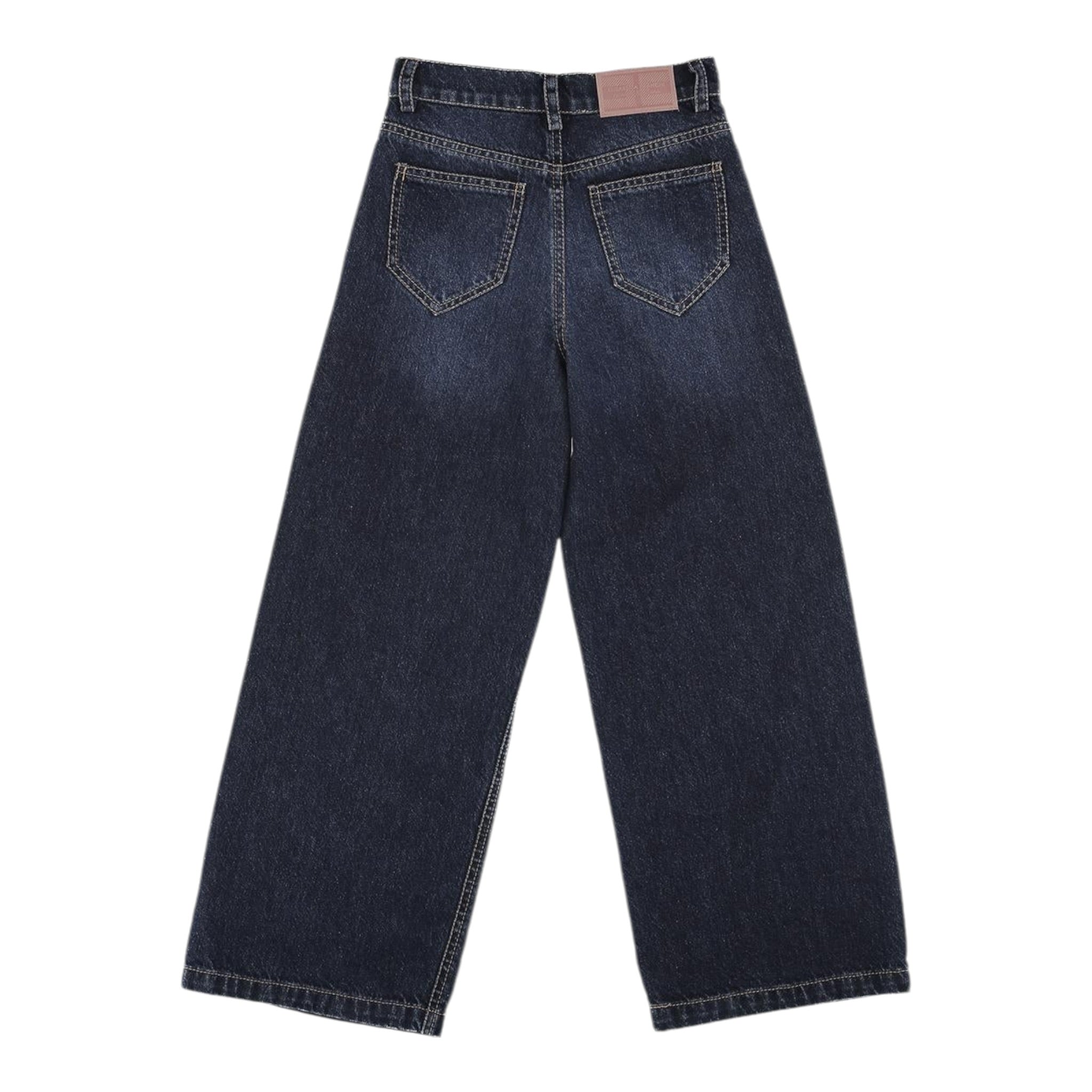 Elisabetta Franchi Jeans tinta unita Modello Palazzo Blu per Bambina EFPA292 BLU ELISABETTA FRANCHI 