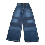 Elisabetta Franchi Jeans tinta unita Modello Palazzo Blu per Bambina EFPA294 BLU ELISABETTA FRANCHI 