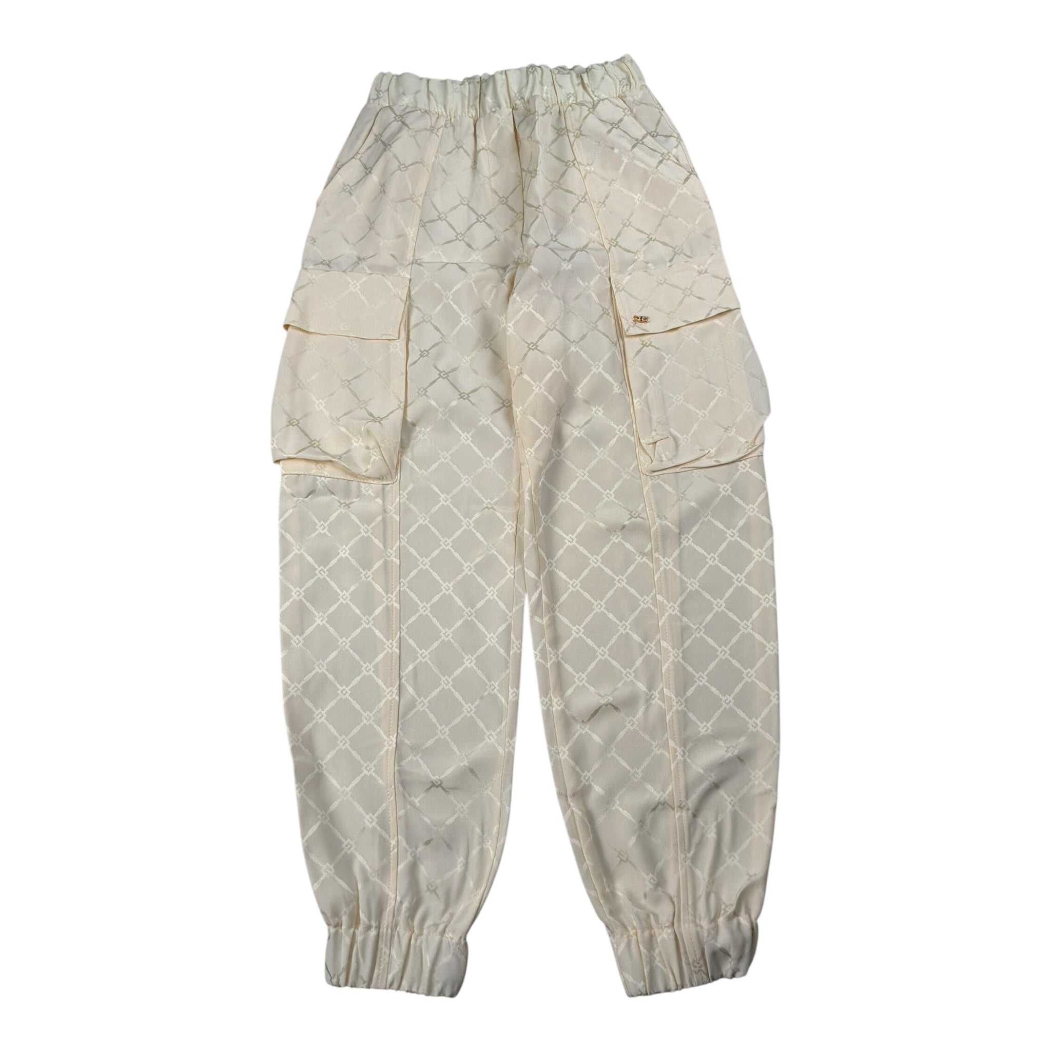 Elisabetta Franchi Pantalone tinta unita Logato Cipria per Bambina EFPA296 CIPRIA ELISABETTA FRANCHI 