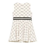 Elisabetta Franchi Abito Giromanica tinta unita con Logo Crema per Bambina EGAB194 CREMA ELISABETTA FRANCHI 