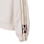 Elisabetta Franchi Felpa con Zip E Cappuccio Tjnta Unita Panna per Bambina EGFE057J PANNA ELISABETTA FRANCHI 
