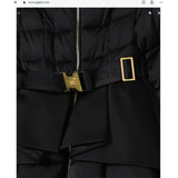 Elisabetta Franchi Giubbino tinta unita Nero per Neonata EGGB036X NERO ELISABETTA FRANCHI 