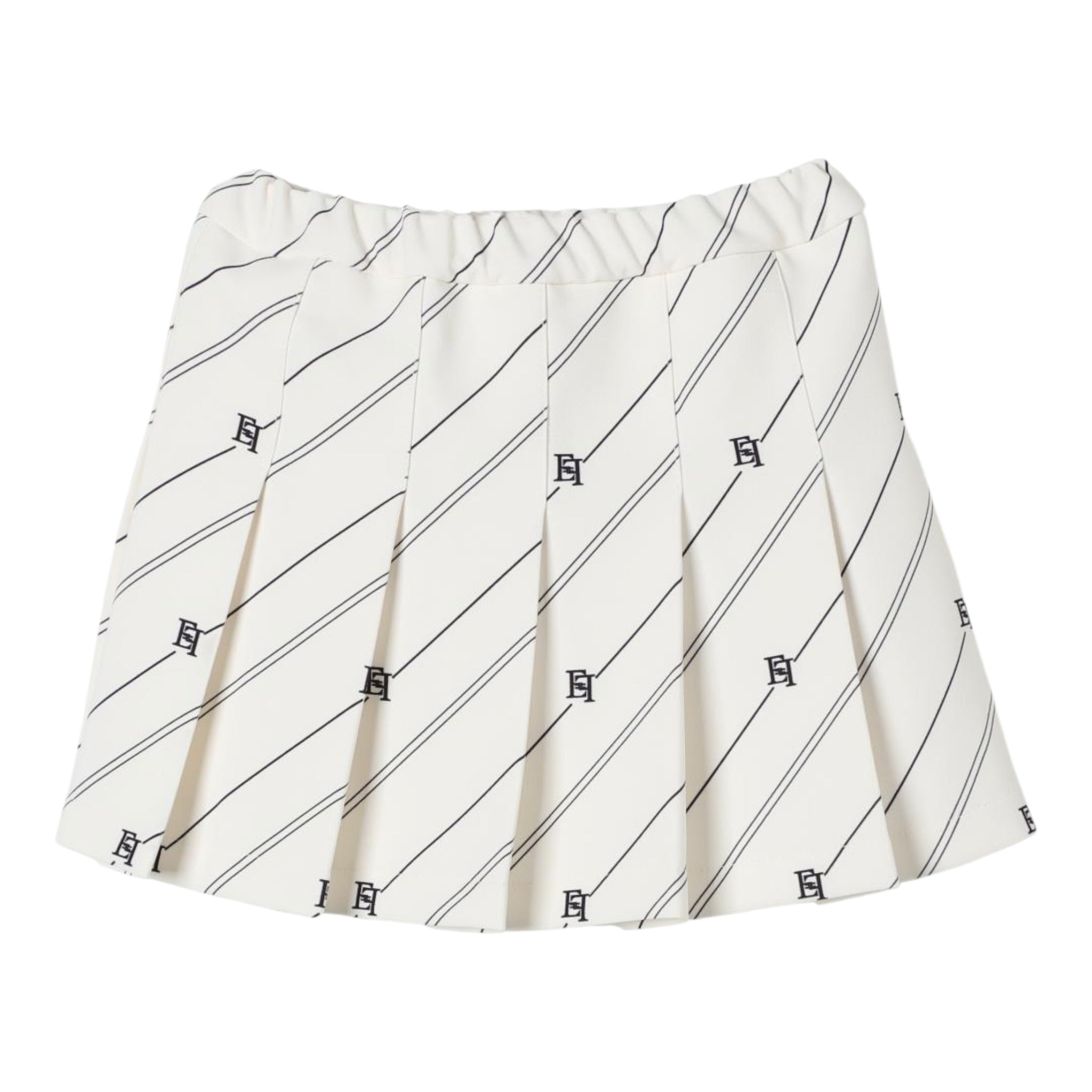Elisabetta Franchi Gonna tinta unita con Elastico In Vita Crema per Neonata EGGO043 CREMA ELISABETTA FRANCHI 