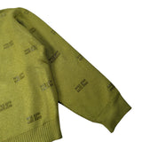 Elisabetta Franchi Cardigan tinta unita con Brillantini Verde per Bambina EGMA041X VERDE ELISABETTA FRANCHI 