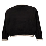 Elisabetta Franchi Maglia Girocollo tinta unita con Stampa Logo Nero per Neonata EGMA044 NERO ELISABETTA FRANCHI 