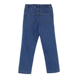 Elisabetta Franchi Jeans tinta unita con Elastico In Vita Azzurro per Neonata EGPA084 AZZURRO ELISABETTA FRANCHI 