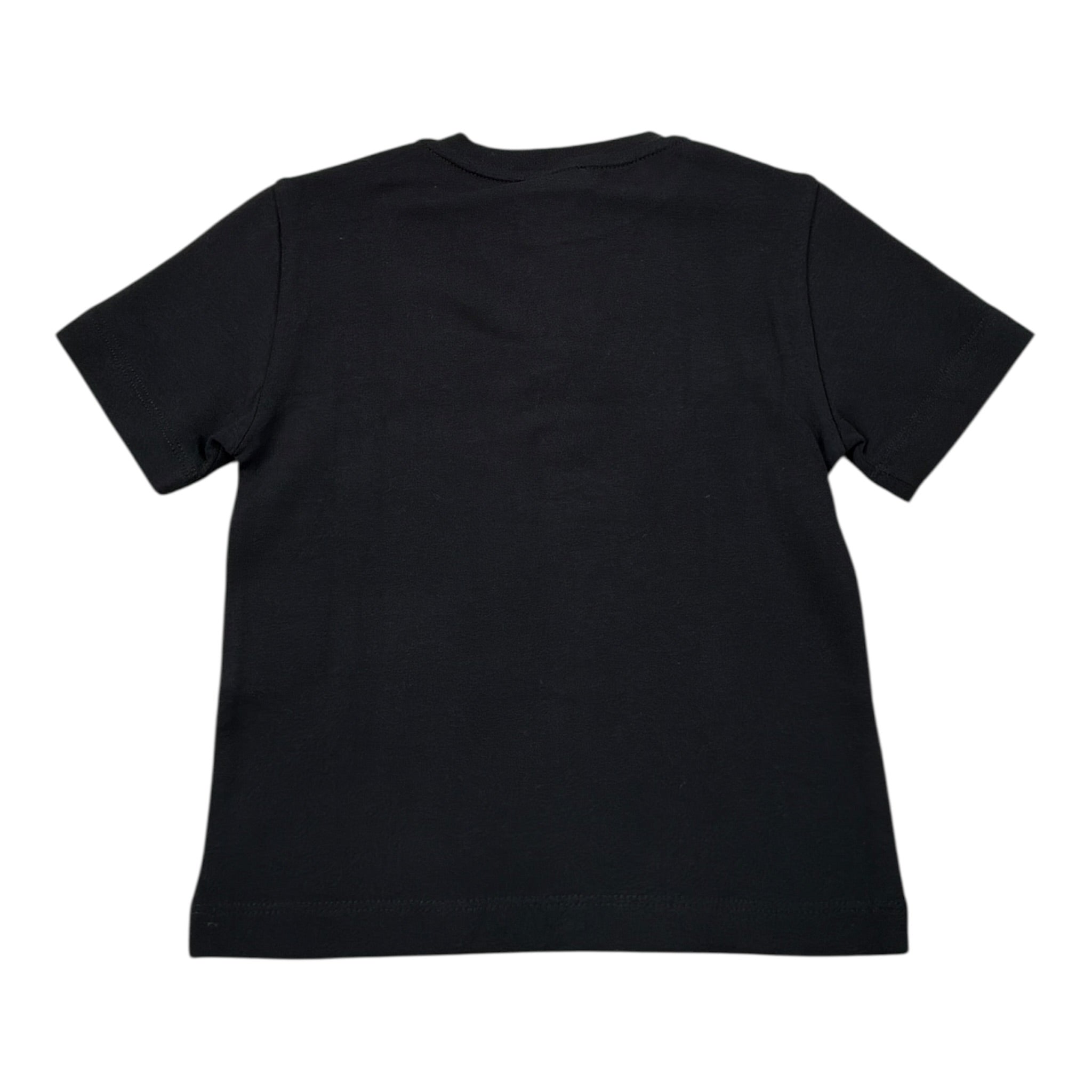 Elisabetta Franchi T-Shirt Girocollo tinta unita con Stampa Nero per Neonata EGTS098 NERO ELISABETTA FRANCHI 