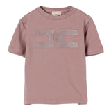 Elisabetta Franchi T-Shirt tinta unita con Logo Rosa Antico per Neonata EGTS100 ROSA ANTICO ELISABETTA FRANCHI 