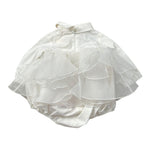 Elisabetta Franchi Body tinta unita con Tulle Bianco per Neonata ENPG052 BIANCO ELISABETTA FRANCHI 