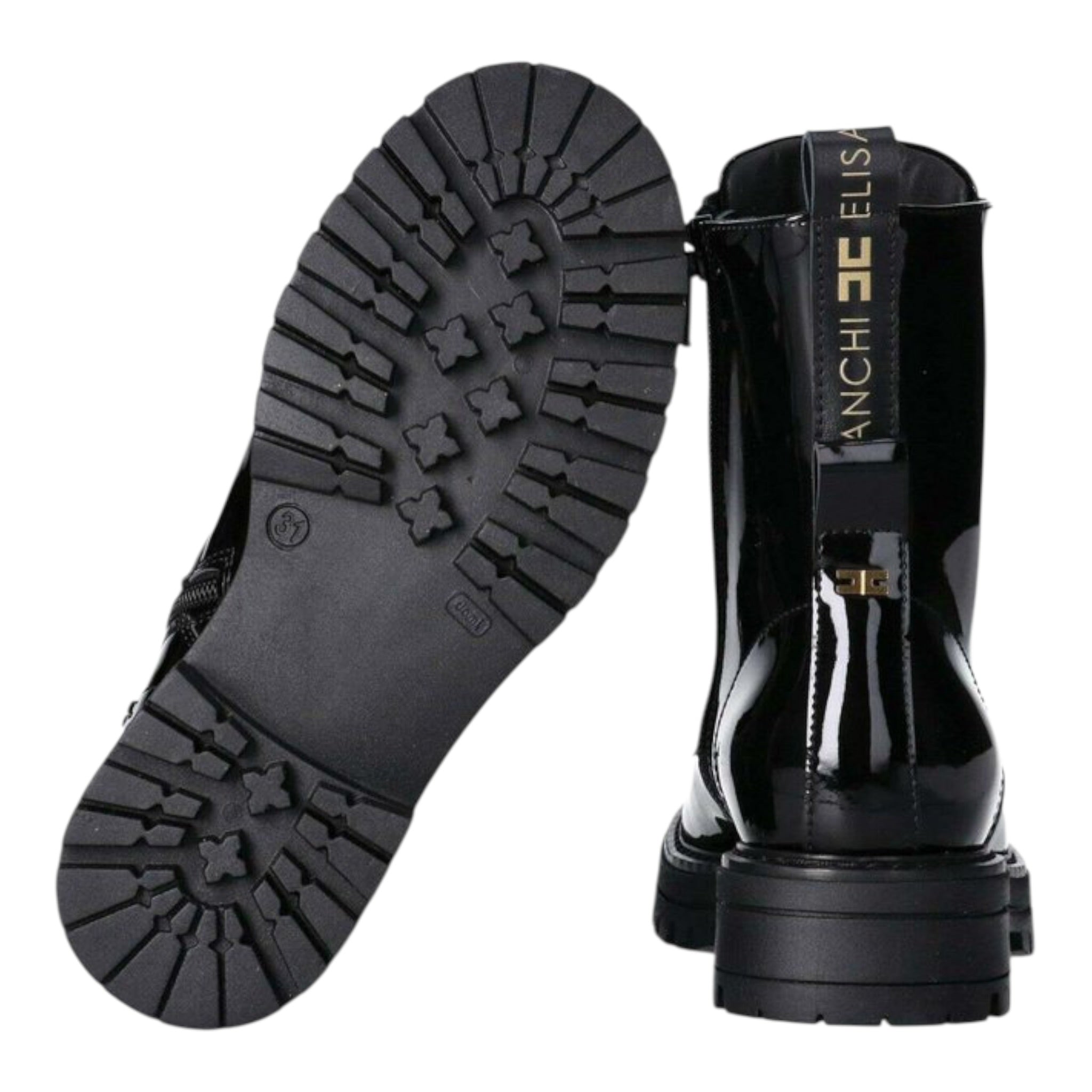 Elisabetta Franchi Stivali Tinta Uniita con Applicazioni Nero per Bambina F4A5E0414X NERO ELISABETTA FRANCHI 