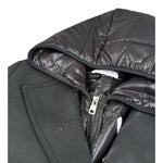 Elsy Cappotto tinta unita con Cappuccio Nero per Bambina 4102 NERO ELSY 
