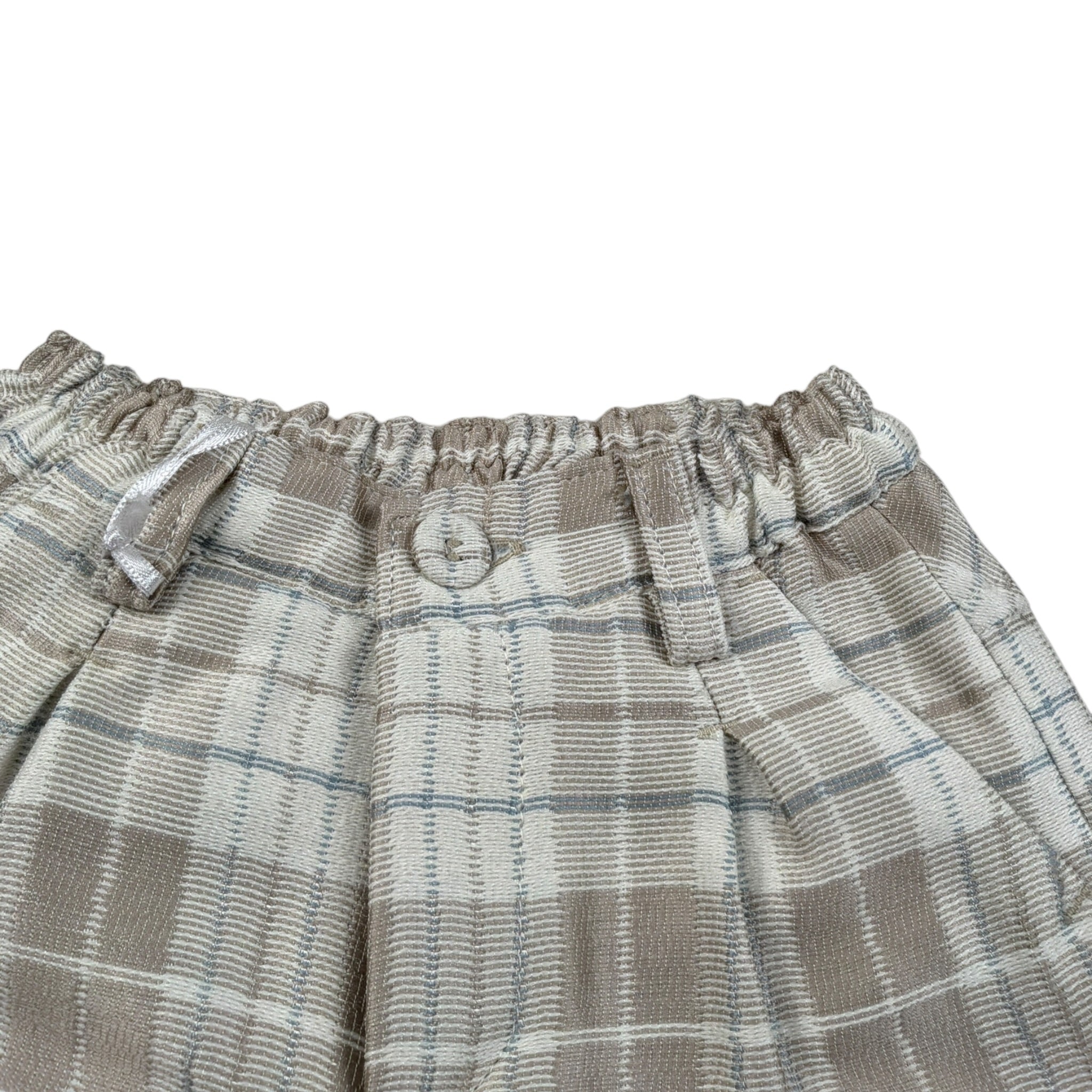 Emanuel Pris Pantalone Fantasia Quadri Beige per Neonato EP109I BEIGE EMANUEL PRIS 