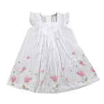 Emc Abito tinta unita con Stampa Fiori Bianco per Neonata AA4020 BIANCO EMC 