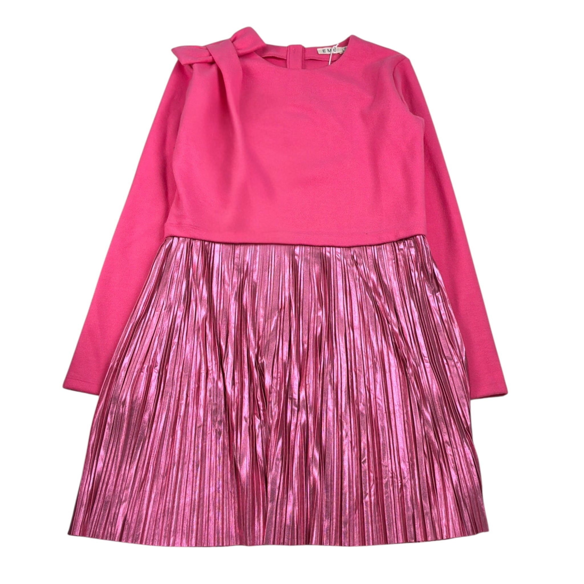 Emc Abito tinta unita Manica Lunga Fuxia per Bambina AA4800 FUXIA EMC 