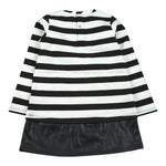 Emc Abito Bicolore con Fantasia A Righe Bianco/Nero per Bambina AA4812 BIANCO/NERO EMC 