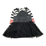 Emc Completo 2Pz Shirt-Salopette Ecopelle Bicolore Bianco/Nero per Bambina AA4813 BIANCO/NERO EMC 